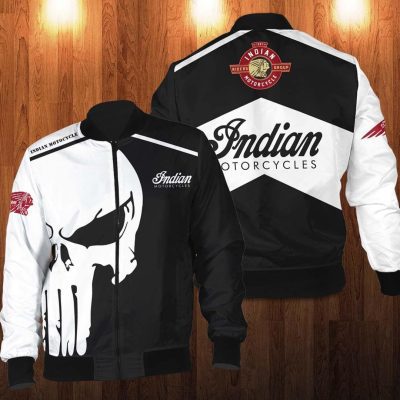 Indian Motorcycles Punisher Skull Bomber Jacket