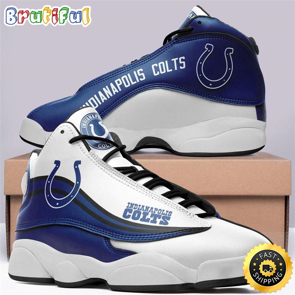 Indianapolis Colts Nfl Ver 6 Air Jordan 13 Sneaker