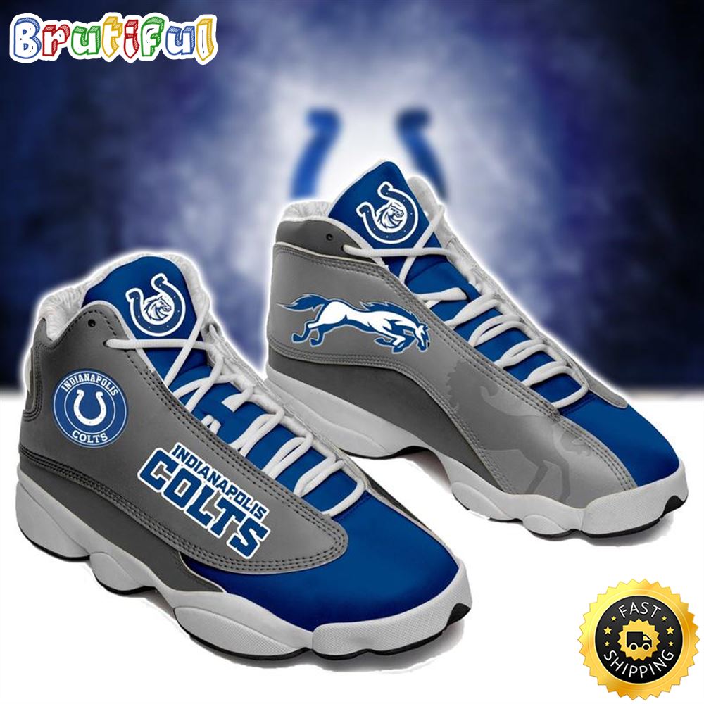 Indianapolis Colts Nfl Ver 8 Air Jordan 13 Sneaker