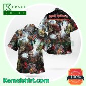 Iron Maiden Tropical Beach Hawaiian Shirt