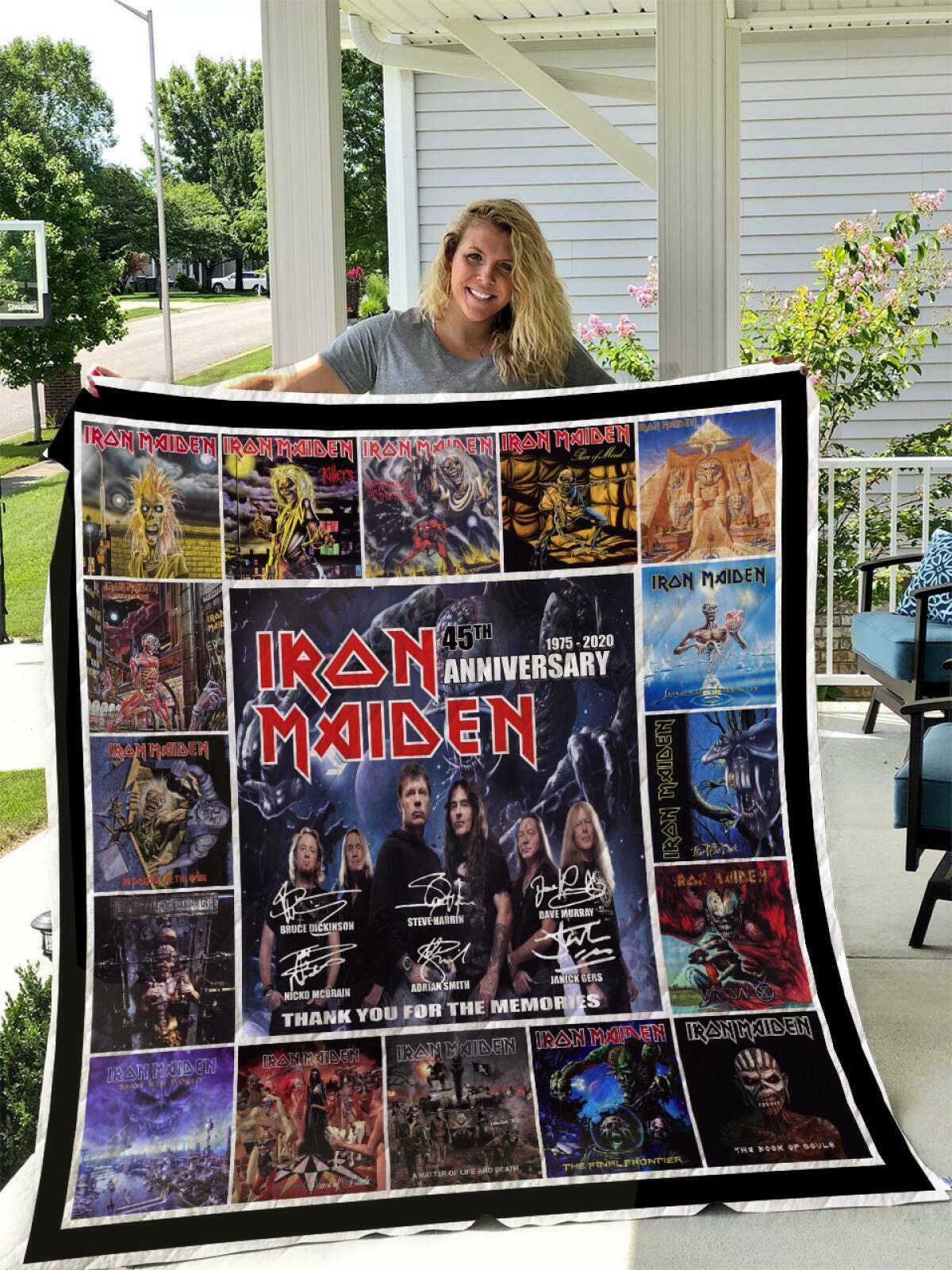 Iron Maiden Quilt Blanket V3 Iron Maiden Quilt Blanket V3