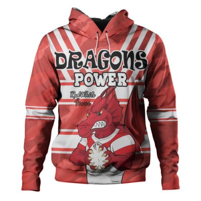 St. George Illawarra Dragons Custom Hoodie- St. George Illawarra Dragons Supporter Hoodie