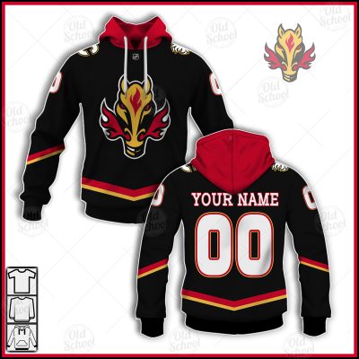 Personalize NHL Calgary Flames Reverse Retro Alternate Jersey - OldSchoolThings - Personalize Your Own New & Retro Sports Jerseys, Hoodies, T Shirts