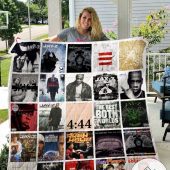 Jay-Z Albums Quilt Blanket V3