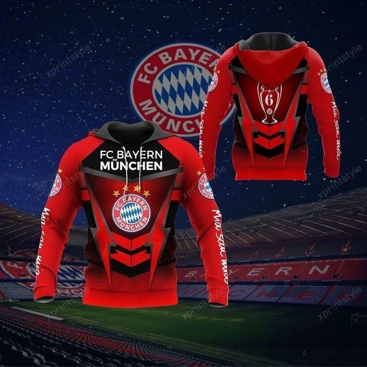 Bayern Munich 6 Times Champions League Pullover Hoodie Bayern Munich 6 Times Champions League Pullover Hoodie
