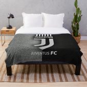 Juventus FC Grey Black Fleece Blanket