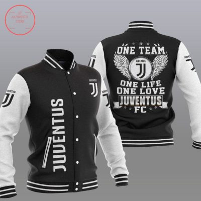 Juventus FC Black One Team Baseball Jacket