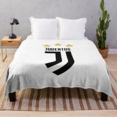 Juventus FC White 3 Star Fleece Blanket