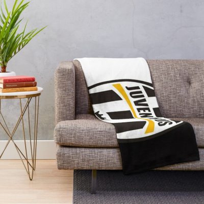 Juventus FC White Black Fleece Blanket