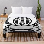 Juventus FC White Black Fleece Blanket V2
