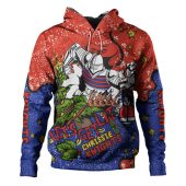Newcastle Knights Christmas Custom Hoodie - Let's Get Lit Chrisse Pressie Hoodie