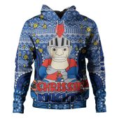 Newcastle Knights Christmas Custom Hoodie - Christmas Knit Patterns Vintage Jersey Ugly Hoodie
