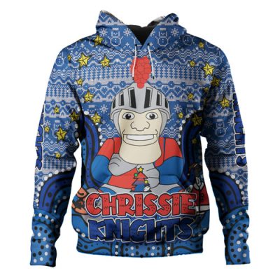 Newcastle Knights Christmas Custom Hoodie - Christmas Knit Patterns Vintage Jersey Ugly Hoodie