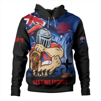 Newcastle Knights Hoodie Fearless ANZAC Defender