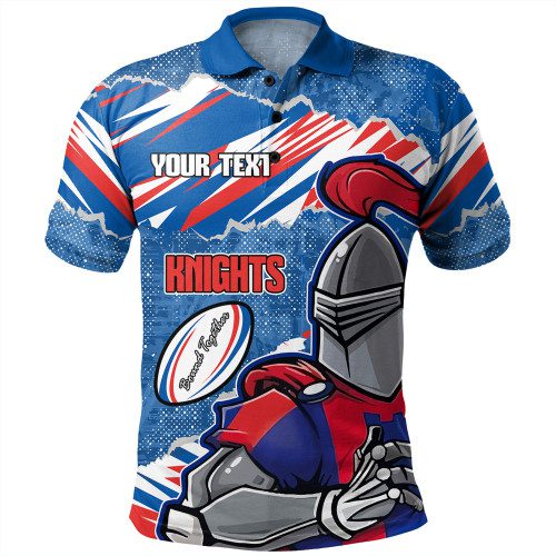 Newcastle Knights Sport Polo Shirt - Theme Song Newcastle Knights Sport Polo Shirt - Theme Song