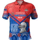 Newcastle Knights Anzac Custom Polo Shirt - Knights Bound Together Polo Shirt