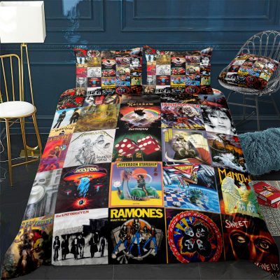Queen Rock Band Albums Cover Poster Bedding Set
