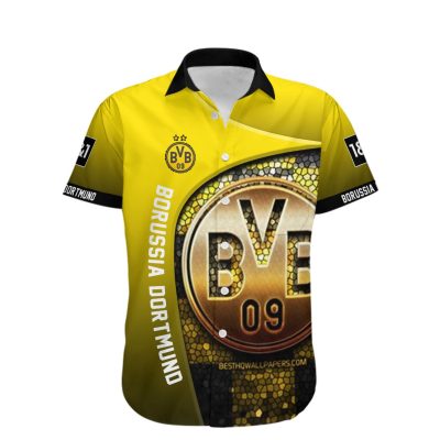 Borussia Dortmund Dark Yellow Die Borussen Hawaiian Shirt