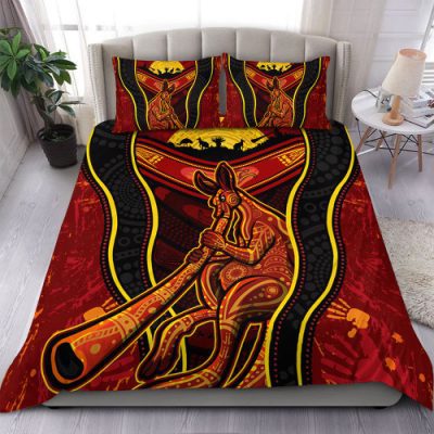 Australia Bedding Set Aboriginal Kangaroo Spirit Dreaming