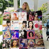 Katy Perry Albums Quilt Blanket