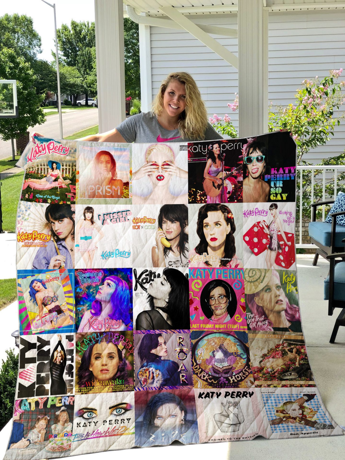 Katy Perry Albums Quilt Blanket Katy Perry Albums Quilt Blanket