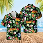 Kiss Aloha Tropical Pineapple Hawaiian Shirt