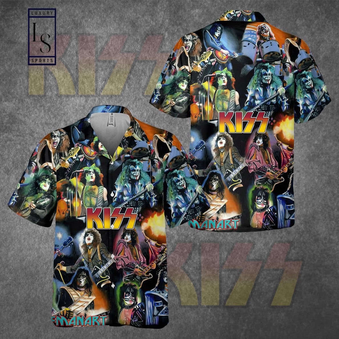 Kiss Rock Band Hawaiian Shirt Kiss Rock Band Hawaiian Shirt