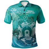(Kookaburra Child Care Centre) Australia Torres Strait Islands Inspired Polo Shirt - Torres Strait Islands in Wave