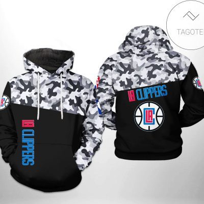 NBA Los Angeles Clippers Black Camo Pullover Hoodie