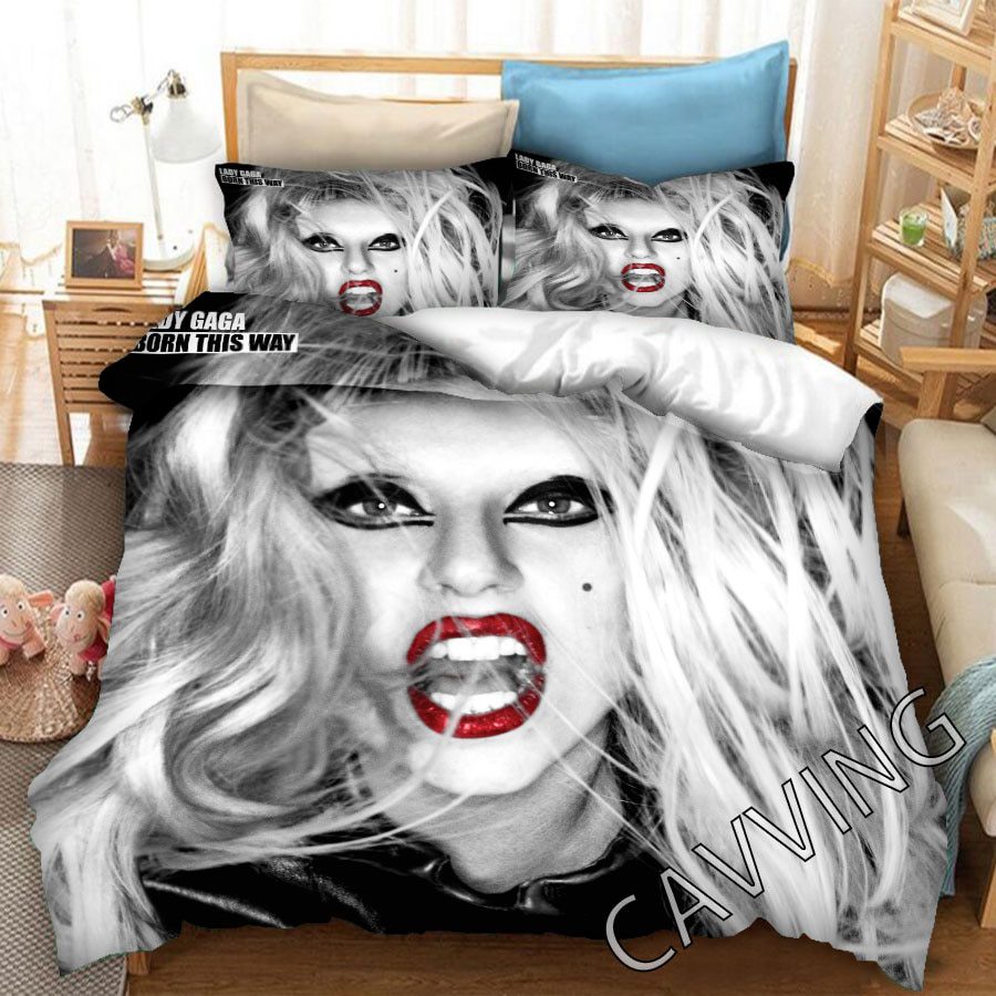 Lady Gaga Face Style Bedding Set Lady Gaga Face Style Bedding Set