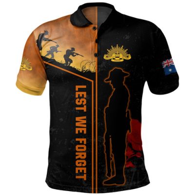 Australia Anzac Day Polo Shirt - Anzac Day Lest We Forget Poppy Polo Shirt