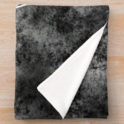 LOSC Lille Black Grey Big Logo Fleece Blanket