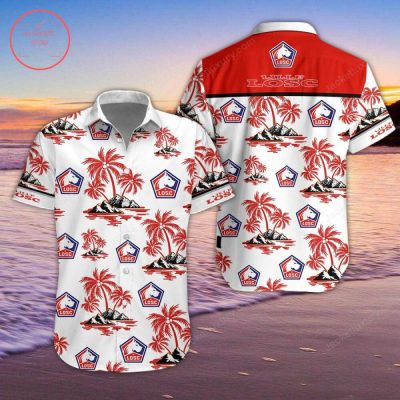 LOSC Lille Coconut Tree Hawaiian Shirt