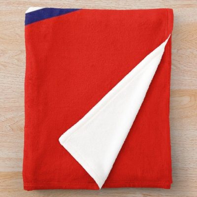 LOSC Lille Red Blue Big Logo Fleece Blanket