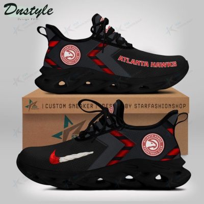 NBA Atlanta Hawks Black Red Max Soul Shoes
