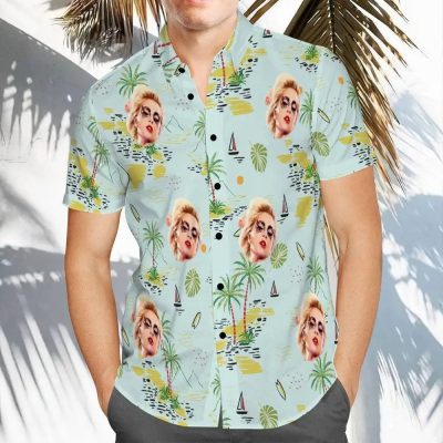 Lady Gaga Chinoiserie Beach Hawaiian Shirt