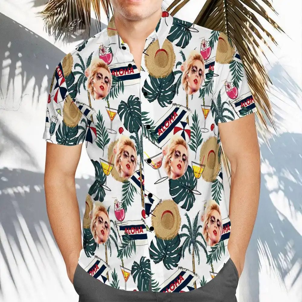 Lady Gaga Funny Sun Hats Hawaiian Shirt Lady Gaga Funny Sun Hats Hawaiian Shirt