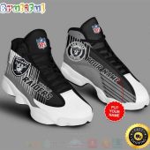 Las Vegas Raiders Football Nfl Custom Name Air Jordan 13 Shoes