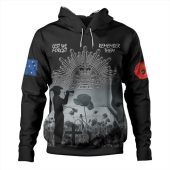 Australia Anzac Day Hoodie - Lest We Forget Black Hoodie