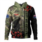 Australia Hoodie Lest We Forget Military Camouflage Simple Style