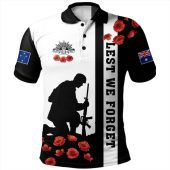 Australia Polo Shirt Anzac Day Lest We Forget Simple Style