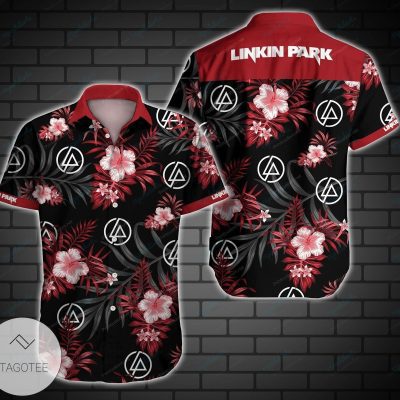 Linkin Park Red Black Hawaiian Shirt