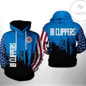NBA Los Angeles Clippers US Flag Pullover Hoodie