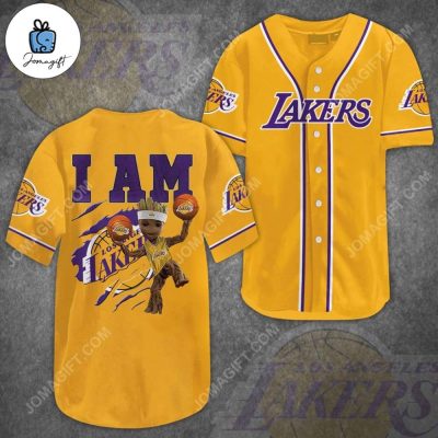 NBA Los Angeles Lakers Golden The Grinch Baseball Jersey