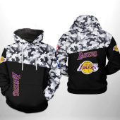NBA Los Angeles Lakers Black Camo Pullover Hoodie