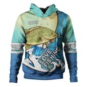 Australia Fishing Aboriginal Fishing Custom Hoodie - Love Fishing Murray Cod In Aboriginal Art Patterns Hoodie