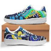 Parramatta Eels Low Top Sneakers F1 - Indigenous Mighty Parra With Aussie Culture