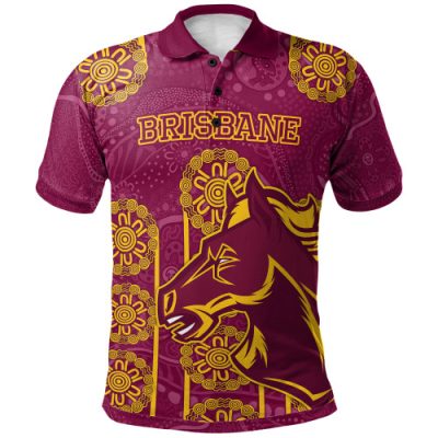 Brisbane Broncos Custom Polo Shirt - Indigenous Bronxnation Sport Polo Shirt