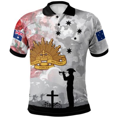 Australia Anzac Polo Shirt - We Will Remember Them