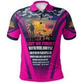 Australia Anzac Camo Polo Shirt - Custom Anzac Poem Lest We Forget Polo Shirt